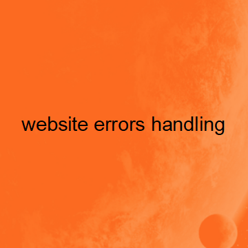 Service for Handling Website errors